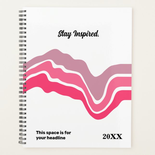 Minimalistischer Tagesplaner - Elegant & Flow Planer (Vorderseite)