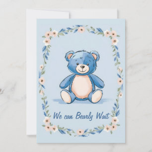 Minimalistischer Teddybär Einladung
