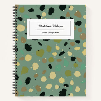 Minimalistischer Terrazzo-Muster-Schreibblock Notizbuch