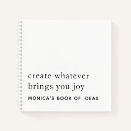 Minimalistischer Text Benutzerdefiniert 2 Motivier Notizbuch