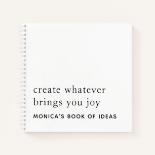 Minimalistischer Text Benutzerdefiniert 2 Motivier Notizbuch