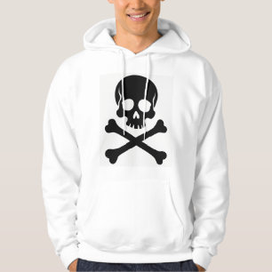 Minimalistischer Totenkopf Unisex Hoodie