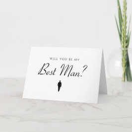 Minimalistischer Trauzeuge? Hochzeitskarte Karte