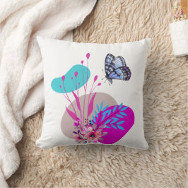 Minimalistischer trendiger Schmetterlingsdesign AD Kissen