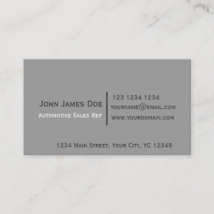 Minimalistischer   Trendy schwarzer grauer Visitenkarte