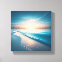 Minimalistischer tropischer Sonnenuntergang über r