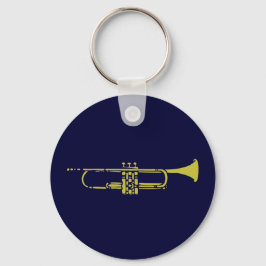 Minimalistischer Trumpet-Schlüsselanhänger Schlüsselanhänger