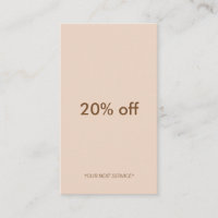 Minimalistischer Typo PastelPeach vertikale