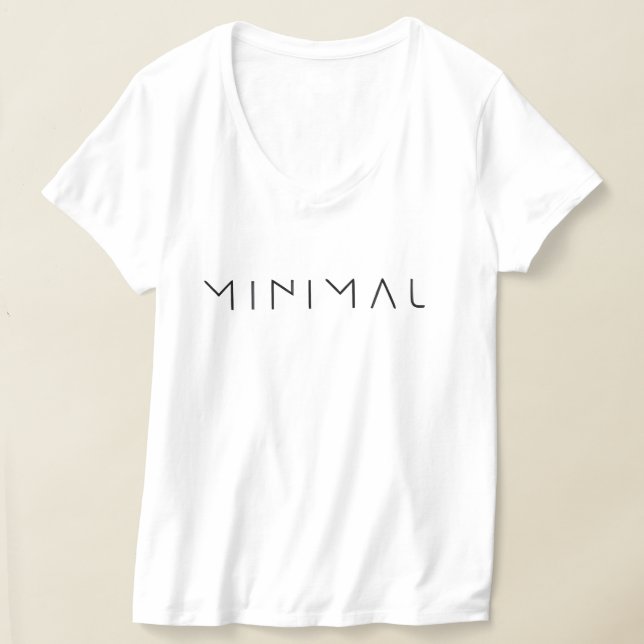 Minimalistischer Typografie-T - Shirt (Ablage )
