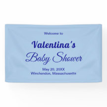 Minimalistischer typografischer Stil Hellblau Baby