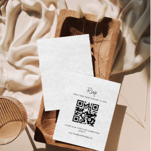 Minimalistischer UAWG QR Code Einladung zum Hochze