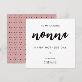 Minimalistischer und moderner Tag der Mutter Karte