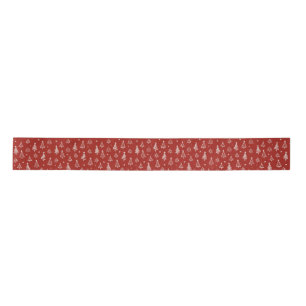 Minimalistischer und moderner Weihnachtsbaum Satinband