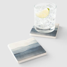Minimalistischer Untersetzer für Wasserfarbenstein