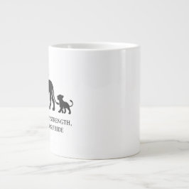 Minimalistischer Vatertag Jumbo-Tasse
