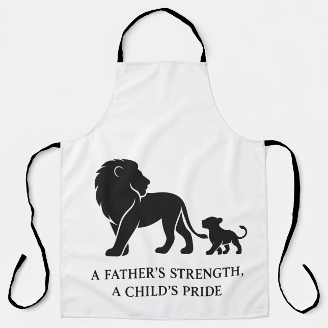 Minimalistischer Vatertag Schürze (Vorderseite)