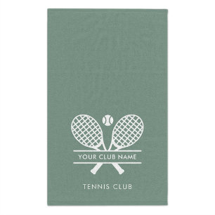Minimalistischer Vereinsname Tennis Team Custom Handtuch