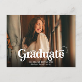 Minimalistischer Vintager Retro-Foto-Abschluss Postkarte