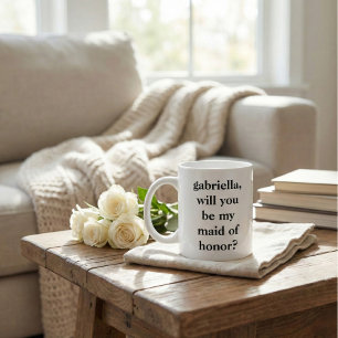 Minimalistischer Vorschlag für eine Ehrenjungfer, Jumbo-Tasse