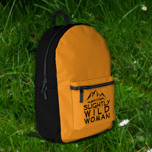 Minimalistischer Wander-ironischer gelber Rucksack