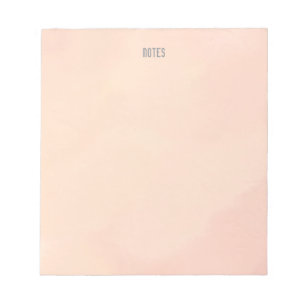Minimalistischer Wasserfarbspritzer Lehrer Pink Notizblock