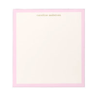 Minimalistischer weicher rosa Rand personalisierte