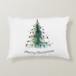 Minimalistischer Weihnachtsbaum Dekokissen