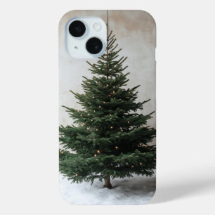 Minimalistischer Weihnachtsbaum mit sanften Lichte Case-Mate iPhone Hülle
