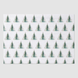 Minimalistischer Weihnachtsbaum Seidenpapier