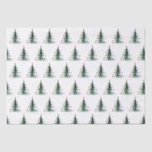 Minimalistischer Weihnachtsbaum Seidenpapier