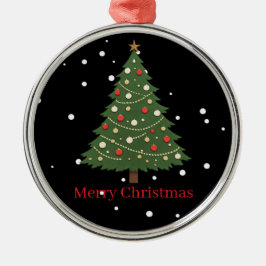 Minimalistischer Weihnachtsbaumschmuck Ornament Aus Metall