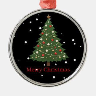 Minimalistischer Weihnachtsbaumschmuck Ornament Aus Metall