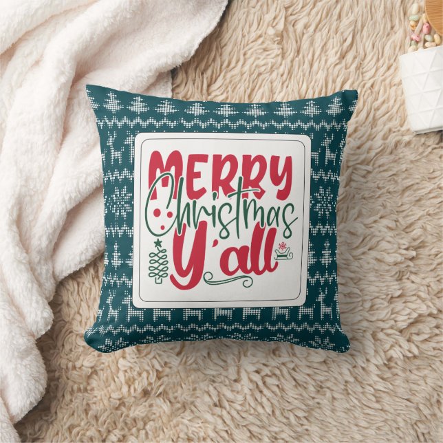 Minimalistischer Weihnachtsfeiertag Kissen (Decke)