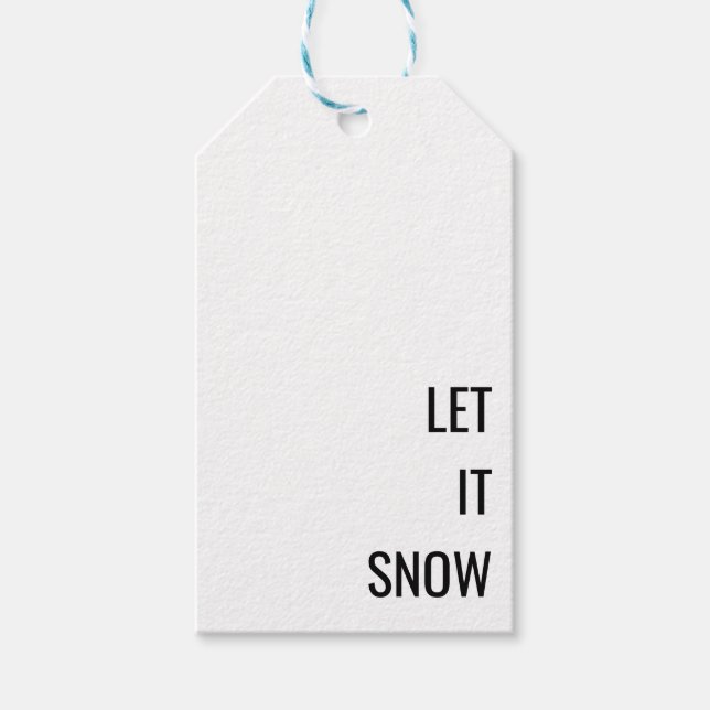 Minimalistischer Weihnachtsgeschenktag Geschenkanhänger (Vorderseite)