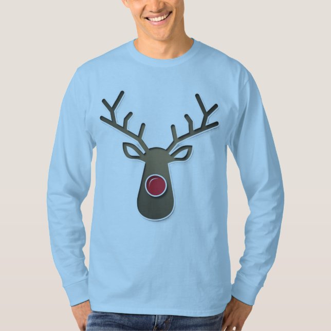 Minimalistischer Weihnachtsmann-T - Shirt (Vorderseite)