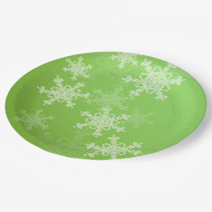 Minimalistischer Weihnachtsname Pappteller