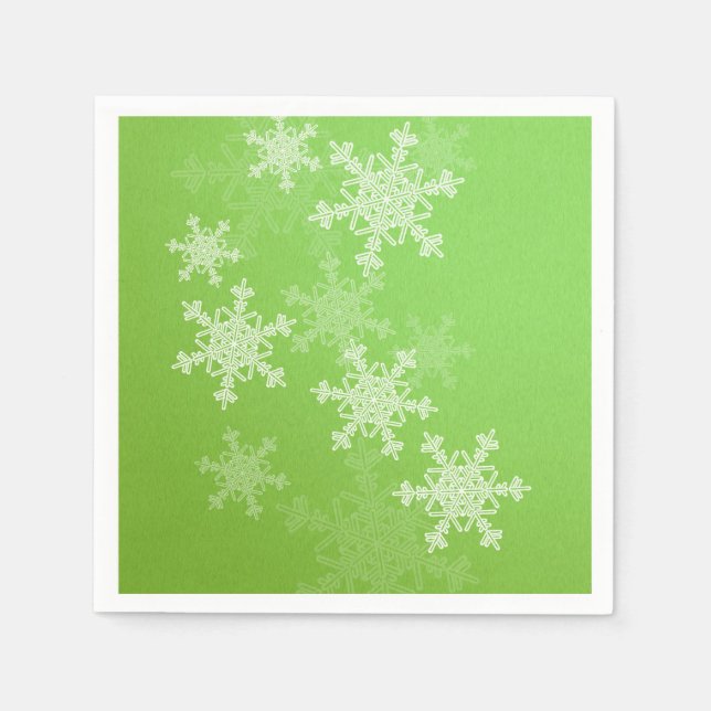 Minimalistischer Weihnachtsname Serviette (Vorderseite)