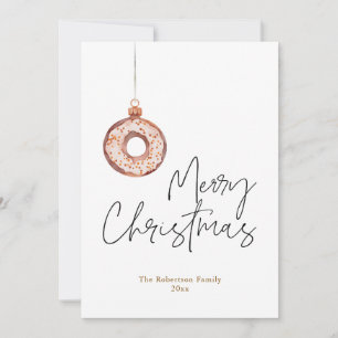 Minimalistischer Weihnachtsschmuck Feiertagskarte