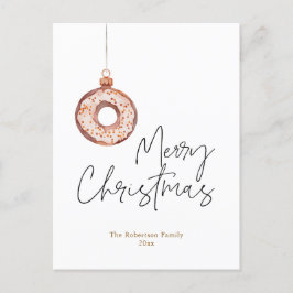 Minimalistischer Weihnachtsschmuck Feiertagspostkarte