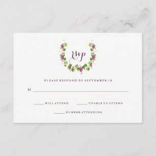 Minimalistischer Weinkeller   Hochzeitsreaktion au RSVP Karte