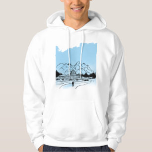 Minimalistischer Winterberg-Abenteuer-Hoodie - Sch Hoodie