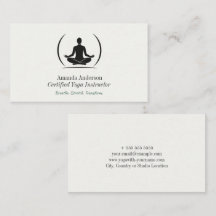Minimalistischer Yoga-Instruktor - Sauberkeit und