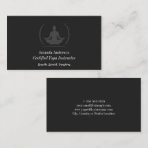 Minimalistischer Yoga-Instruktor - Sauberkeit und