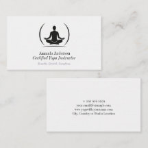 Minimalistischer Yoga-Instruktor - Sauberkeit und