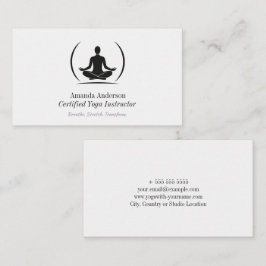 Minimalistischer Yoga-Instruktor - Sauberkeit und  Visitenkarte