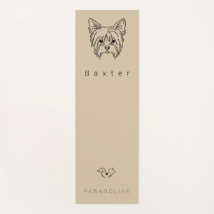 Minimalistischer Yorkie-Yogamatte Benutzerdefini Yogamatte