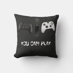 Minimalistischer "You Can Play"-Spielcontroller Kissen