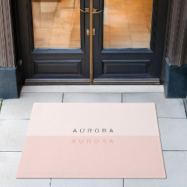 Minimalistischer zweifarbiger Begrüßungstüren Fußmatte