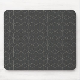 Minimalistisches 3D-Würfelmuster Mousepad
