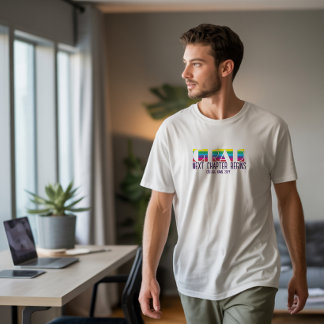 Minimalistisches Abschlussstreifenmuster T-Shirt